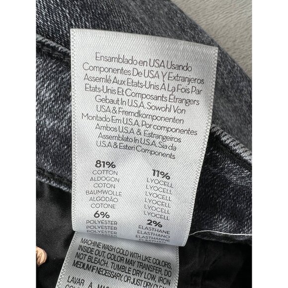 Mother The Insider Crop Step Fray Jeans Size 27 Gray Wash Mid Rise Womens Denim - Picture 7 of 15